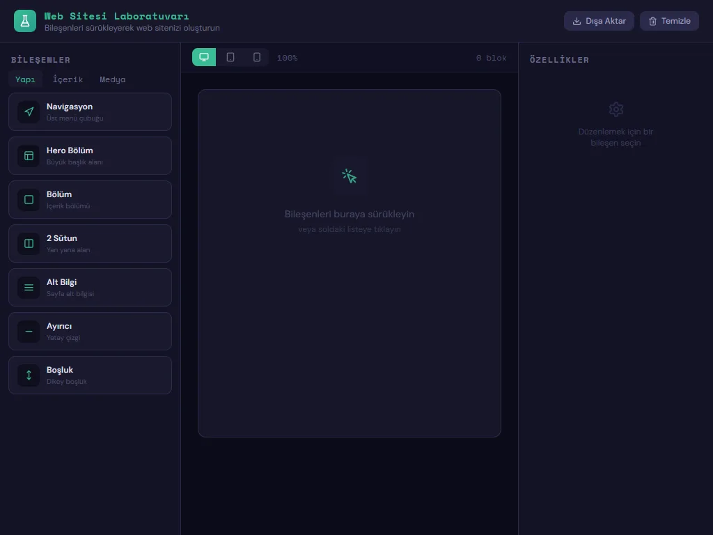 WebsiteSilab – Web Sitesi Laboratuvarı