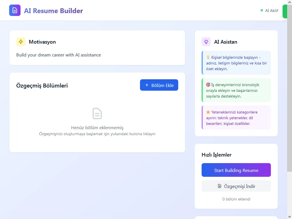 AI Resume Builder